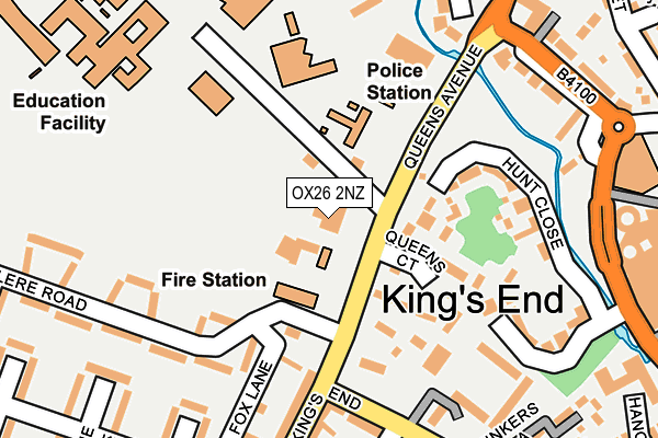 OX26 2NZ map - OS OpenMap – Local (Ordnance Survey) OX26 2NZ map - OS OpenMap – Local (Ordnance Survey)