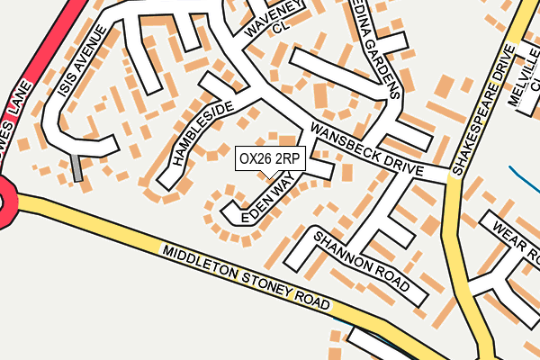 OX26 2RP map - OS OpenMap – Local (Ordnance Survey) OX26 2RP map - OS OpenMap – Local (Ordnance Survey)