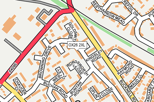 OX26 2XL map - OS OpenMap – Local (Ordnance Survey) OX26 2XL map - OS OpenMap – Local (Ordnance Survey)