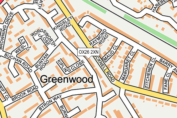 OX26 2XN map - OS OpenMap – Local (Ordnance Survey) OX26 2XN map - OS OpenMap – Local (Ordnance Survey)