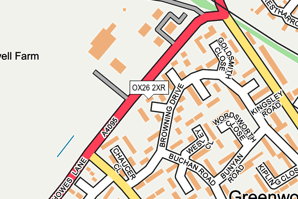 OX26 2XR map - OS OpenMap – Local (Ordnance Survey) OX26 2XR map - OS OpenMap – Local (Ordnance Survey)