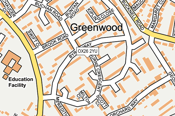 OX26 2YU map - OS OpenMap – Local (Ordnance Survey) OX26 2YU map - OS OpenMap – Local (Ordnance Survey)