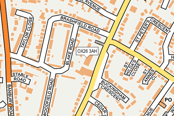 OX26 3AH map - OS OpenMap – Local (Ordnance Survey) OX26 3AH map - OS OpenMap – Local (Ordnance Survey)