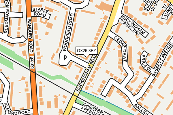 OX26 3EZ map - OS OpenMap – Local (Ordnance Survey) OX26 3EZ map - OS OpenMap – Local (Ordnance Survey)
