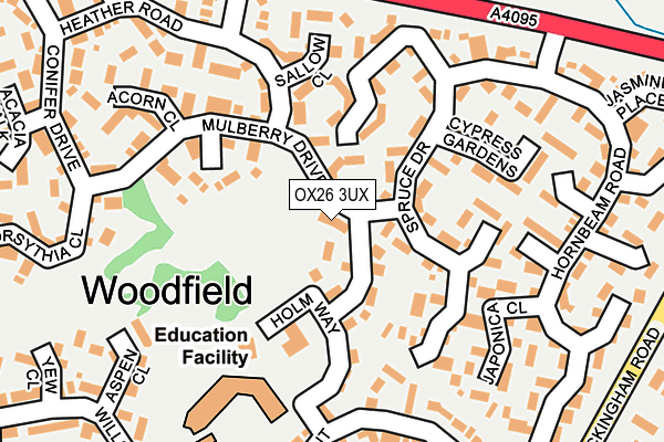OX26 3UX map - OS OpenMap – Local (Ordnance Survey)