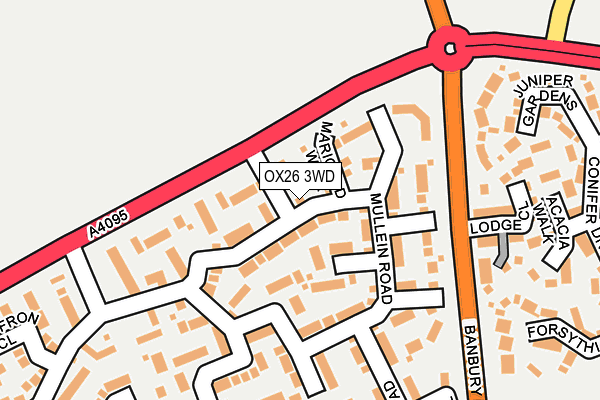 OX26 3WD map - OS OpenMap – Local (Ordnance Survey) OX26 3WD map - OS OpenMap – Local (Ordnance Survey)