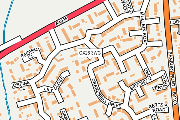 OX26 3WG map - OS OpenMap – Local (Ordnance Survey) OX26 3WG map - OS OpenMap – Local (Ordnance Survey)