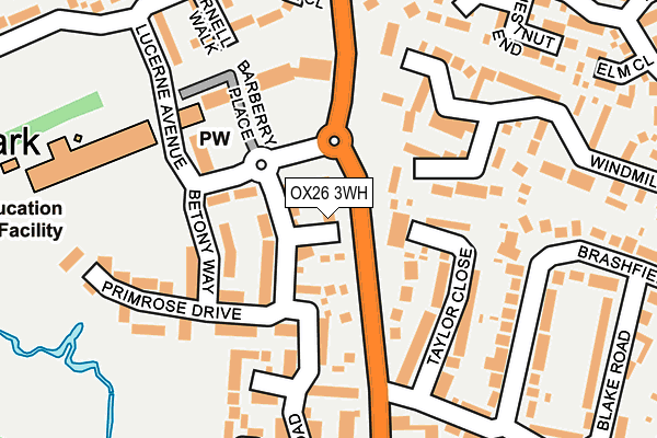 OX26 3WH map - OS OpenMap – Local (Ordnance Survey)
