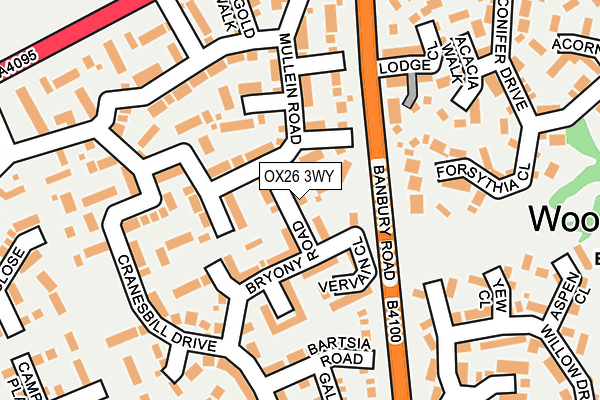 OX26 3WY map - OS OpenMap – Local (Ordnance Survey) OX26 3WY map - OS OpenMap – Local (Ordnance Survey)