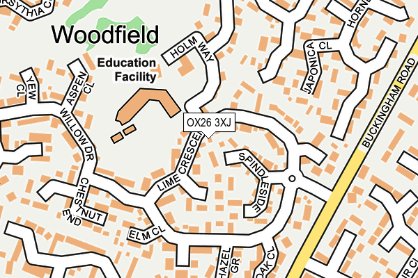 OX26 3XJ map - OS OpenMap – Local (Ordnance Survey) OX26 3XJ map - OS OpenMap – Local (Ordnance Survey)