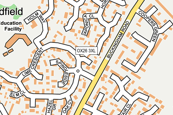 OX26 3XL map - OS OpenMap – Local (Ordnance Survey) OX26 3XL map - OS OpenMap – Local (Ordnance Survey)