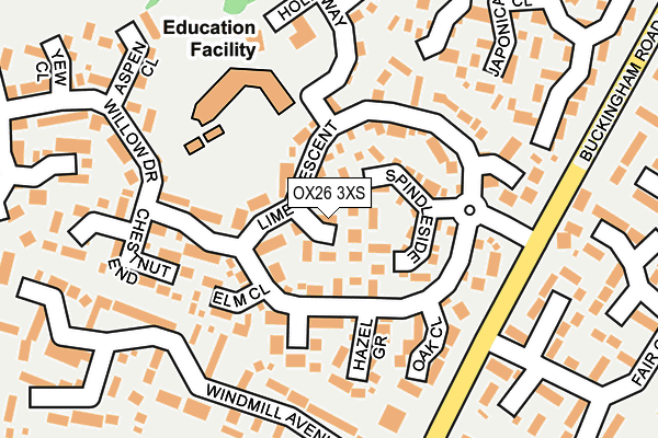 OX26 3XS map - OS OpenMap – Local (Ordnance Survey) OX26 3XS map - OS OpenMap – Local (Ordnance Survey)