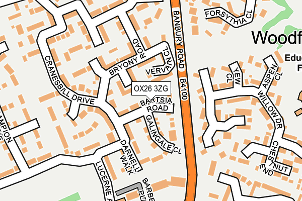 OX26 3ZG map - OS OpenMap – Local (Ordnance Survey) OX26 3ZG map - OS OpenMap – Local (Ordnance Survey)