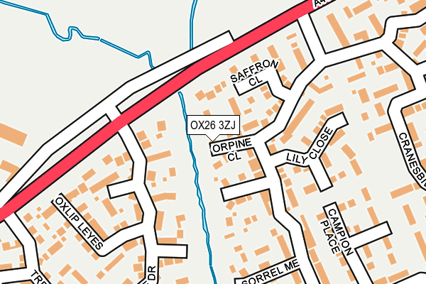 OX26 3ZJ map - OS OpenMap – Local (Ordnance Survey) OX26 3ZJ map - OS OpenMap – Local (Ordnance Survey)