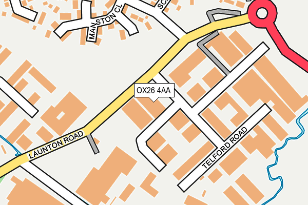 OX26 4AA map - OS OpenMap – Local (Ordnance Survey) OX26 4AA map - OS OpenMap – Local (Ordnance Survey)