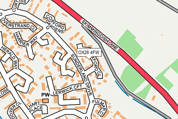 OX26 4FW map - OS OpenMap – Local (Ordnance Survey) OX26 4FW map - OS OpenMap – Local (Ordnance Survey)