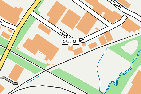 OX26 4JT map - OS OpenMap – Local (Ordnance Survey) OX26 4JT map - OS OpenMap – Local (Ordnance Survey)
