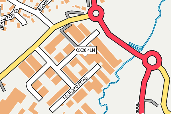 OX26 4LN map - OS OpenMap – Local (Ordnance Survey) OX26 4LN map - OS OpenMap – Local (Ordnance Survey)