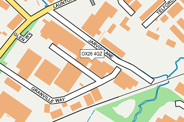 OX26 4QZ map - OS OpenMap – Local (Ordnance Survey) OX26 4QZ map - OS OpenMap – Local (Ordnance Survey)