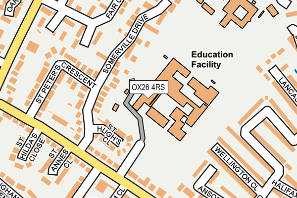 OX26 4RS map - OS OpenMap – Local (Ordnance Survey)