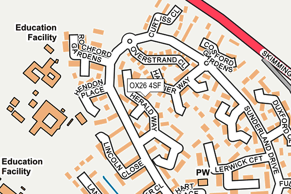 OX26 4SF map - OS OpenMap – Local (Ordnance Survey) OX26 4SF map - OS OpenMap – Local (Ordnance Survey)