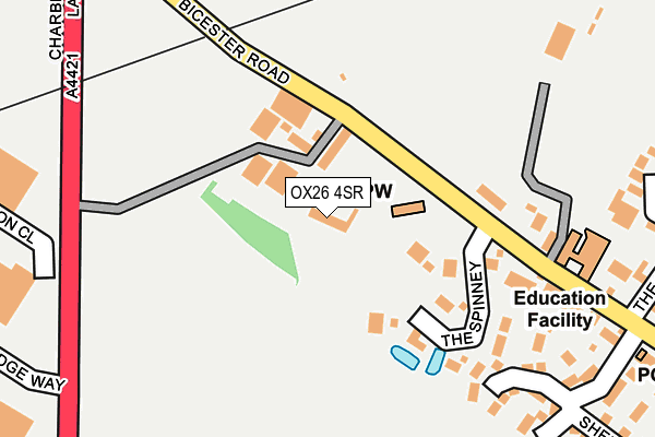 OX26 4SR map - OS OpenMap – Local (Ordnance Survey) OX26 4SR map - OS OpenMap – Local (Ordnance Survey)