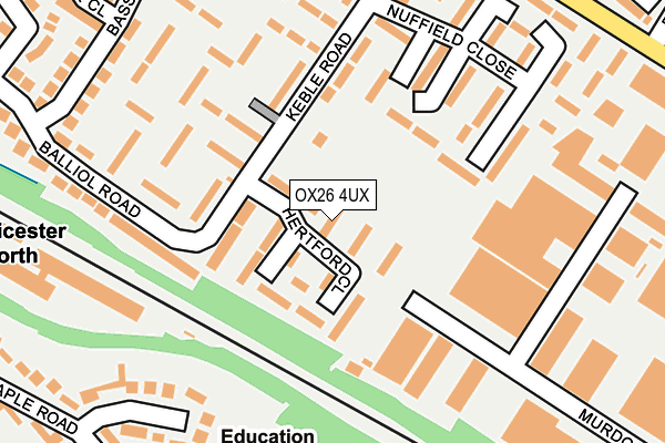 OX26 4UX map - OS OpenMap – Local (Ordnance Survey) OX26 4UX map - OS OpenMap – Local (Ordnance Survey)