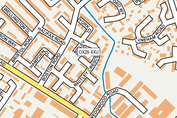 OX26 4XU map - OS OpenMap – Local (Ordnance Survey) OX26 4XU map - OS OpenMap – Local (Ordnance Survey)