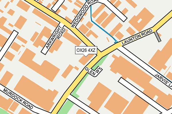 OX26 4XZ map - OS OpenMap – Local (Ordnance Survey) OX26 4XZ map - OS OpenMap – Local (Ordnance Survey)