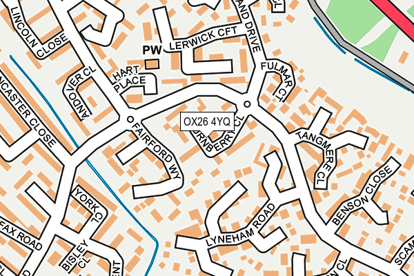 OX26 4YQ map - OS OpenMap – Local (Ordnance Survey) OX26 4YQ map - OS OpenMap – Local (Ordnance Survey)