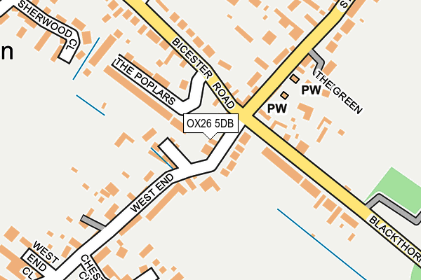 OX26 5DB map - OS OpenMap – Local (Ordnance Survey) OX26 5DB map - OS OpenMap – Local (Ordnance Survey)