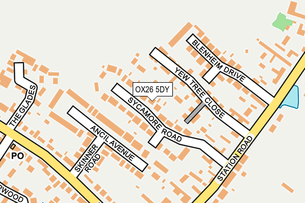 OX26 5DY map - OS OpenMap – Local (Ordnance Survey) OX26 5DY map - OS OpenMap – Local (Ordnance Survey)