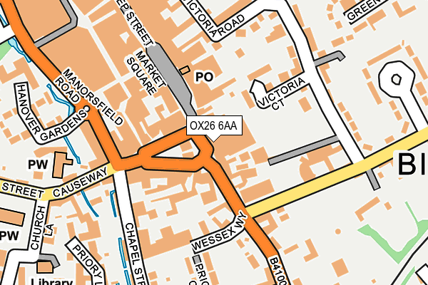 OX26 6AA map - OS OpenMap – Local (Ordnance Survey)