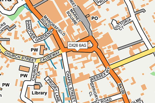 OX26 6AG map - OS OpenMap – Local (Ordnance Survey) OX26 6AG map - OS OpenMap – Local (Ordnance Survey)