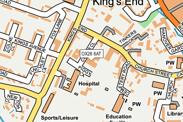 OX26 6AT map - OS OpenMap – Local (Ordnance Survey) OX26 6AT map - OS OpenMap – Local (Ordnance Survey)