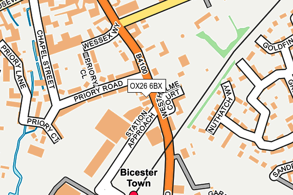 OX26 6BX map - OS OpenMap – Local (Ordnance Survey) OX26 6BX map - OS OpenMap – Local (Ordnance Survey)