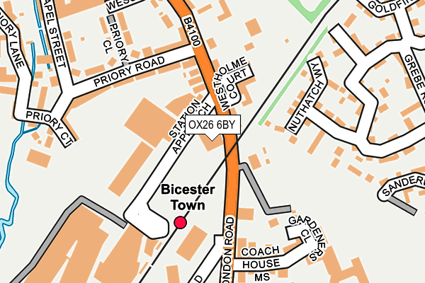 OX26 6BY map - OS OpenMap – Local (Ordnance Survey) OX26 6BY map - OS OpenMap – Local (Ordnance Survey)