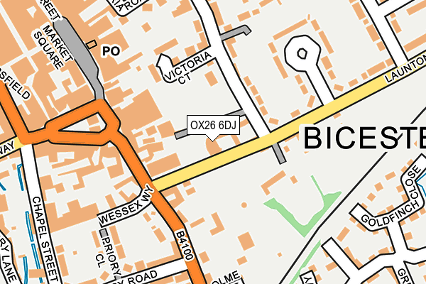 OX26 6DJ map - OS OpenMap – Local (Ordnance Survey) OX26 6DJ map - OS OpenMap – Local (Ordnance Survey)