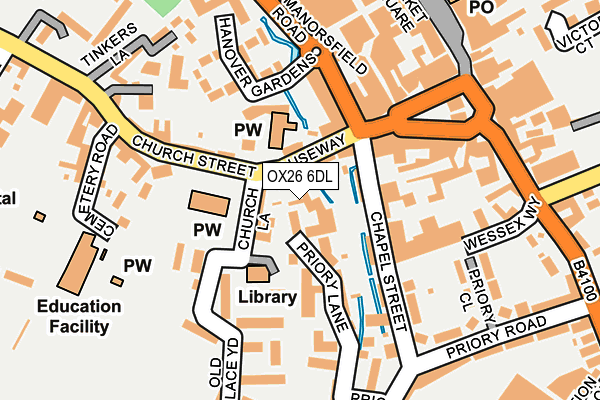 OX26 6DL map - OS OpenMap – Local (Ordnance Survey) OX26 6DL map - OS OpenMap – Local (Ordnance Survey)