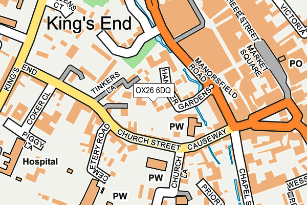 OX26 6DQ map - OS OpenMap – Local (Ordnance Survey) OX26 6DQ map - OS OpenMap – Local (Ordnance Survey)