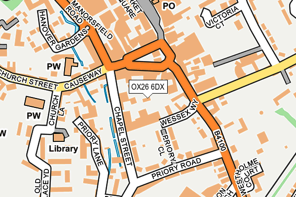 OX26 6DX map - OS OpenMap – Local (Ordnance Survey) OX26 6DX map - OS OpenMap – Local (Ordnance Survey)