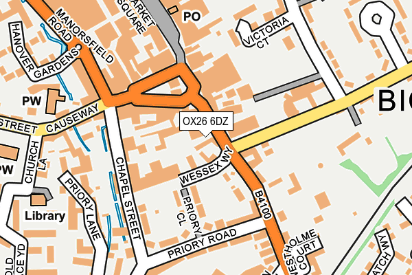 OX26 6DZ map - OS OpenMap – Local (Ordnance Survey) OX26 6DZ map - OS OpenMap – Local (Ordnance Survey)
