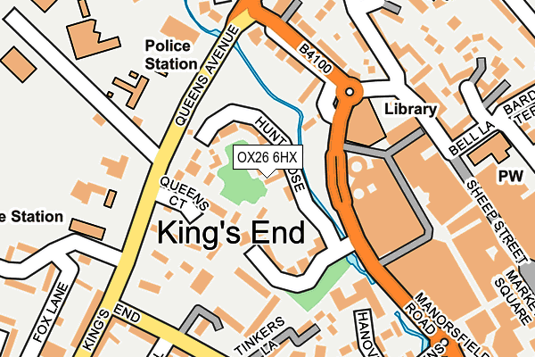 OX26 6HX map - OS OpenMap – Local (Ordnance Survey) OX26 6HX map - OS OpenMap – Local (Ordnance Survey)