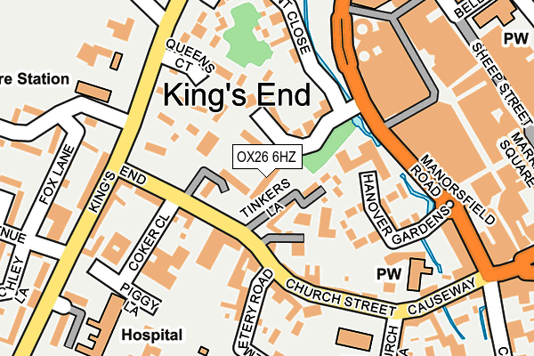 OX26 6HZ map - OS OpenMap – Local (Ordnance Survey) OX26 6HZ map - OS OpenMap – Local (Ordnance Survey)