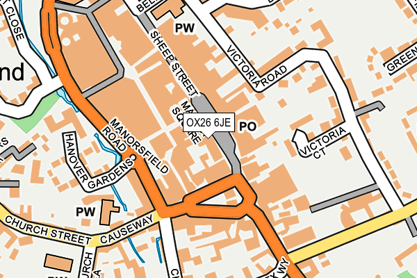 OX26 6JE map - OS OpenMap – Local (Ordnance Survey) OX26 6JE map - OS OpenMap – Local (Ordnance Survey)