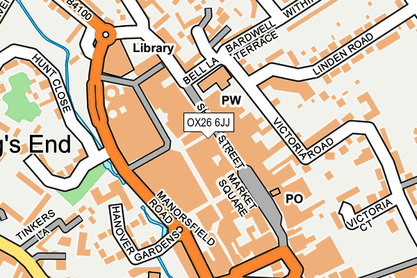 OX26 6JJ map - OS OpenMap – Local (Ordnance Survey) OX26 6JJ map - OS OpenMap – Local (Ordnance Survey)