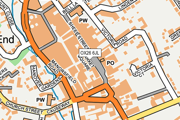OX26 6JL map - OS OpenMap – Local (Ordnance Survey) OX26 6JL map - OS OpenMap – Local (Ordnance Survey)