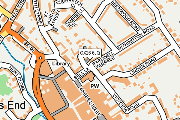 OX26 6JQ map - OS OpenMap – Local (Ordnance Survey) OX26 6JQ map - OS OpenMap – Local (Ordnance Survey)