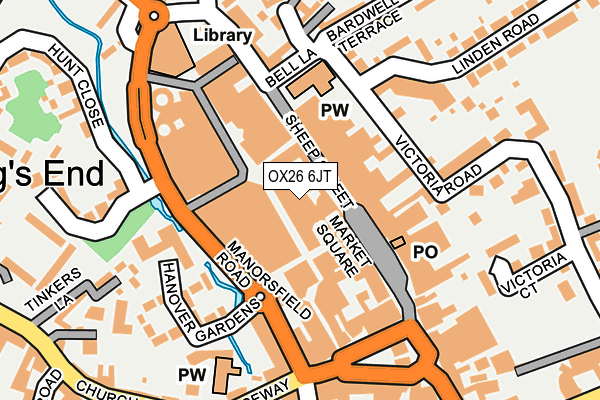 OX26 6JT map - OS OpenMap – Local (Ordnance Survey) OX26 6JT map - OS OpenMap – Local (Ordnance Survey)