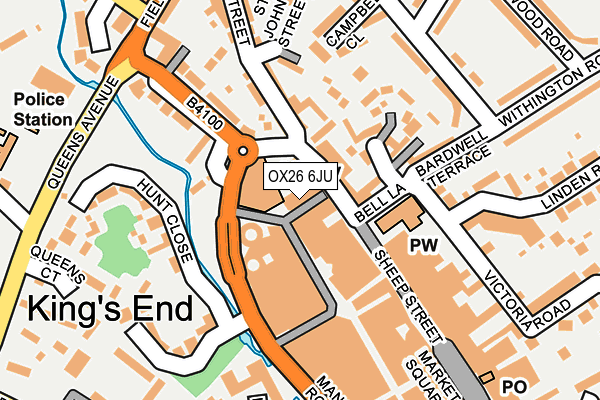 OX26 6JU map - OS OpenMap – Local (Ordnance Survey) OX26 6JU map - OS OpenMap – Local (Ordnance Survey)